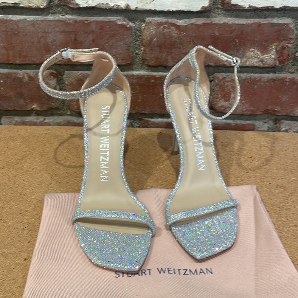 Stuart Weitzman Silver Heels